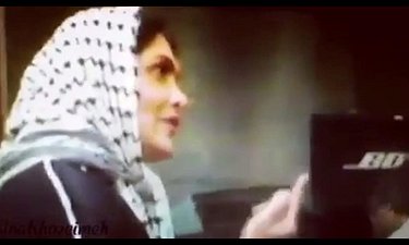 گیتی پاشایی و مسعود کیمیایی هنگام ضبط موسیقی فیلم